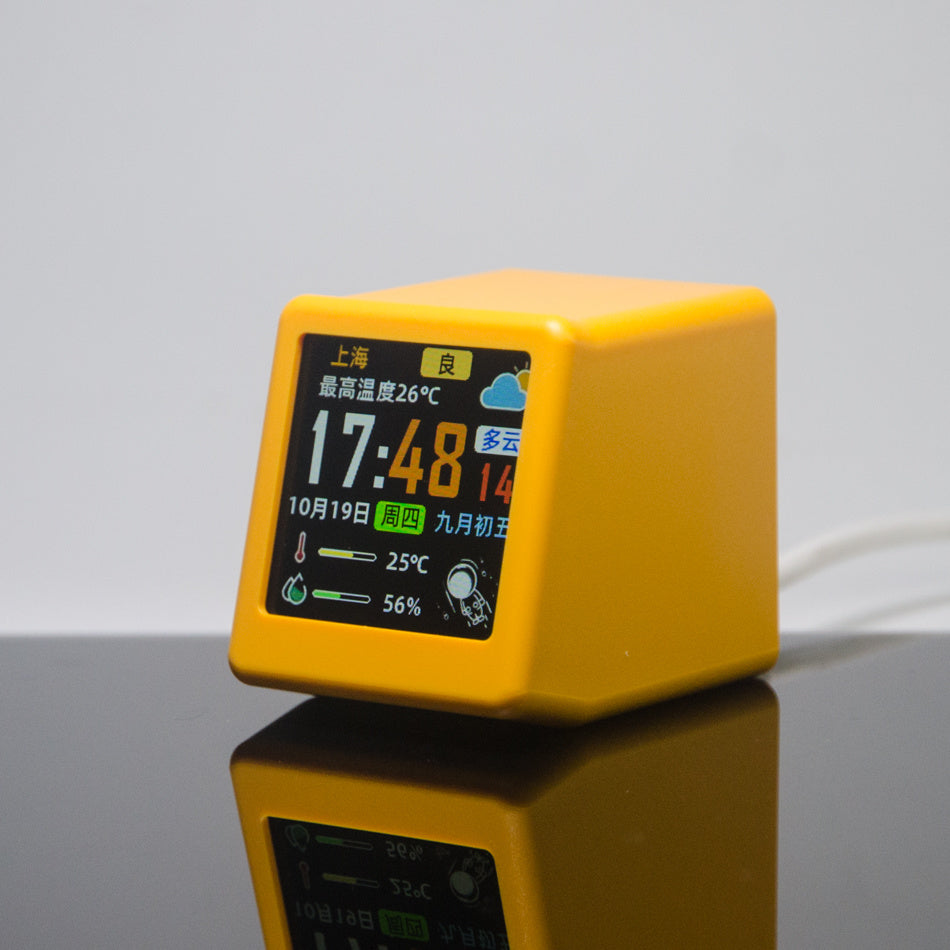 Weather alarm clock temperature and humidity weather station