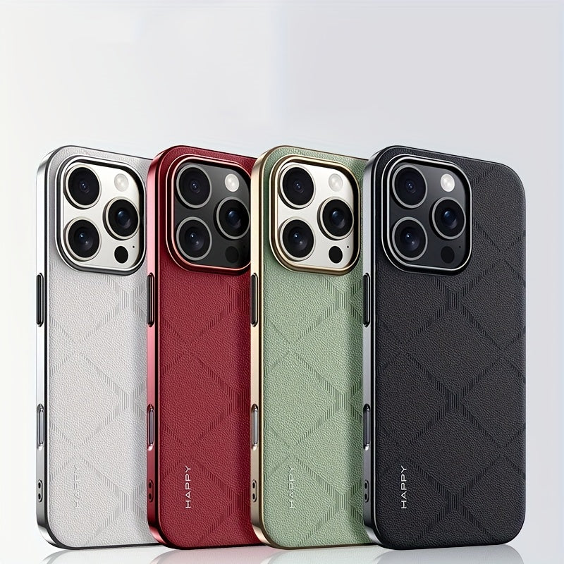 Ultra-Thin Retro Luxury Case for iPhone 16 Series – Durable &amp; Shockproof